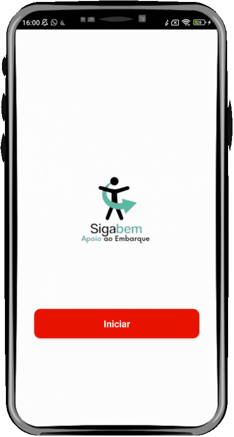 Demonstração animada do aplicativo Sigabem Stop em funcionamento no painel a ser instalado na parada